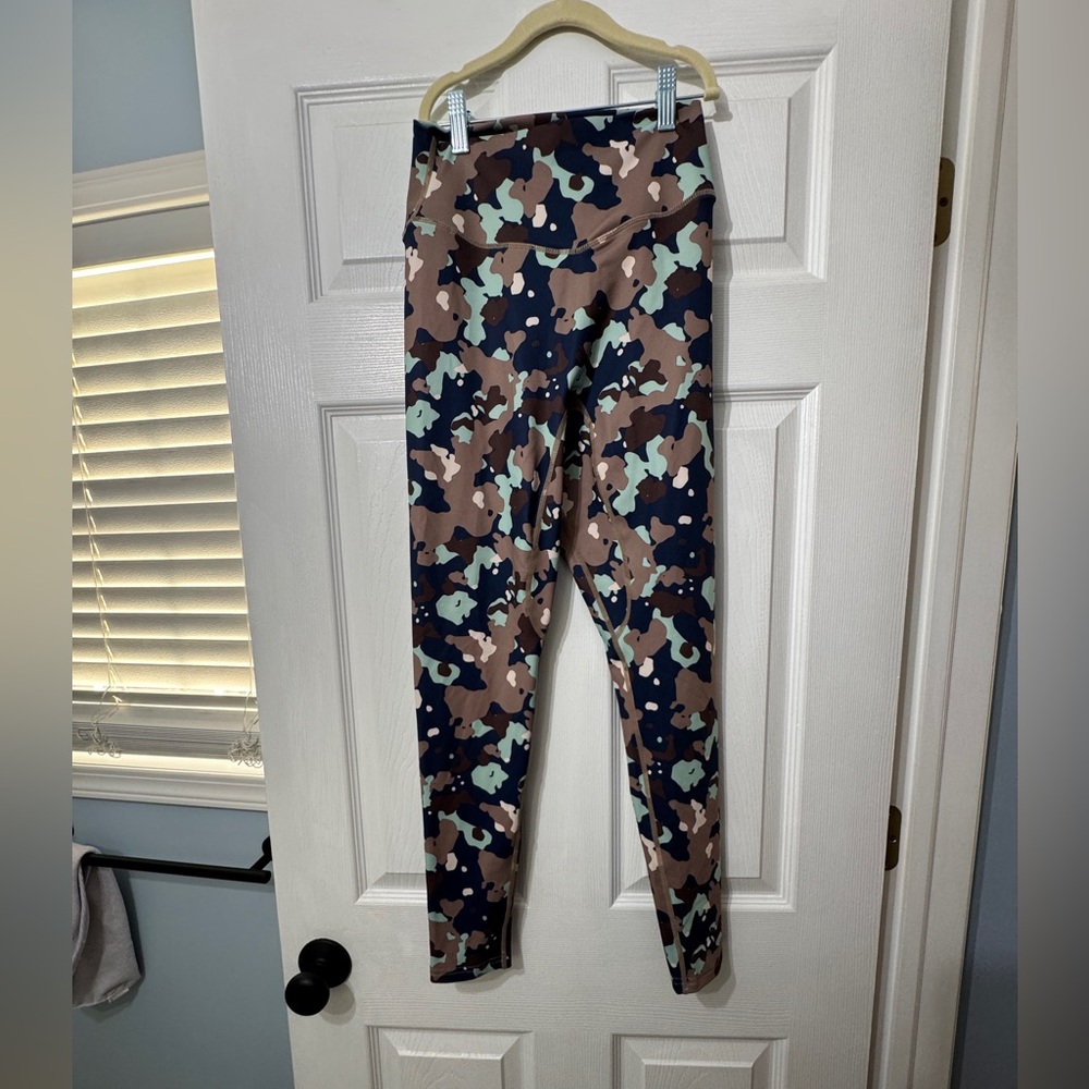 Balance Athletica Camouflage Leggings - Blue and Brown